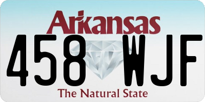 AR license plate 458WJF