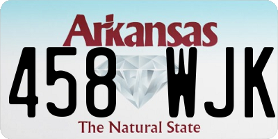AR license plate 458WJK