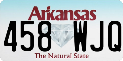 AR license plate 458WJQ