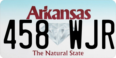 AR license plate 458WJR