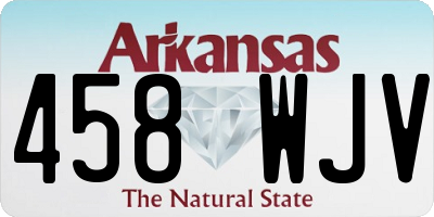 AR license plate 458WJV