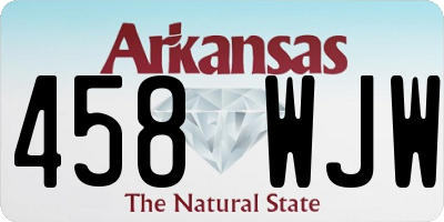 AR license plate 458WJW