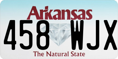 AR license plate 458WJX