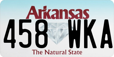 AR license plate 458WKA
