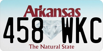 AR license plate 458WKC