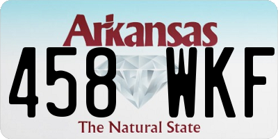 AR license plate 458WKF
