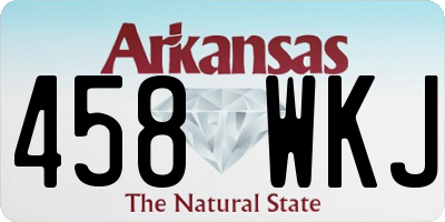 AR license plate 458WKJ