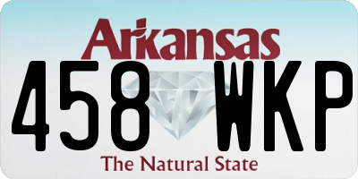 AR license plate 458WKP