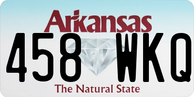 AR license plate 458WKQ