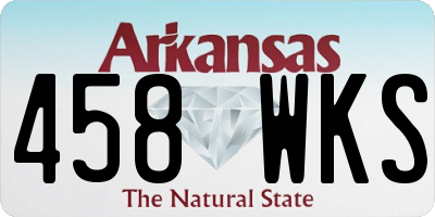AR license plate 458WKS