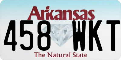 AR license plate 458WKT