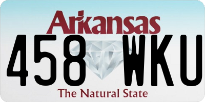AR license plate 458WKU