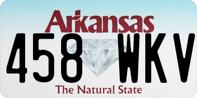 AR license plate 458WKV