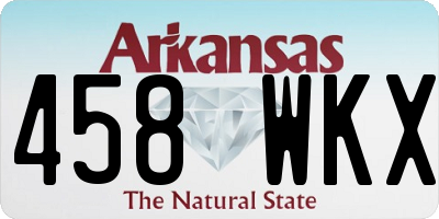 AR license plate 458WKX