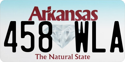 AR license plate 458WLA