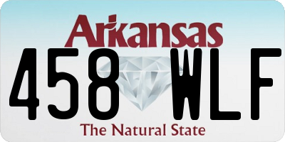 AR license plate 458WLF