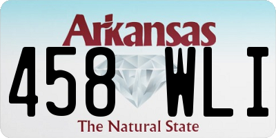 AR license plate 458WLI