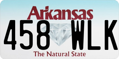 AR license plate 458WLK