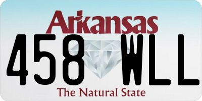 AR license plate 458WLL