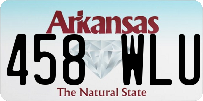 AR license plate 458WLU