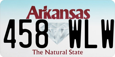 AR license plate 458WLW