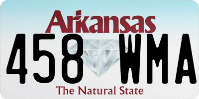 AR license plate 458WMA