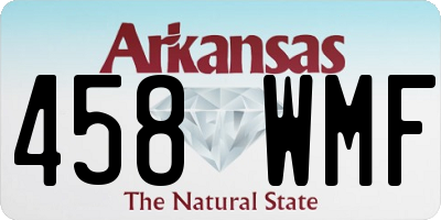 AR license plate 458WMF
