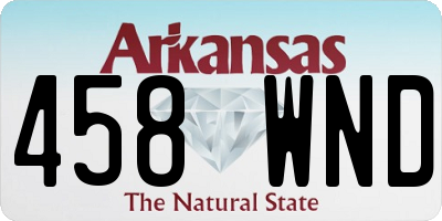 AR license plate 458WND