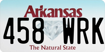 AR license plate 458WRK