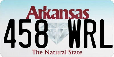 AR license plate 458WRL