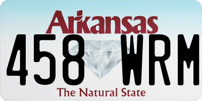 AR license plate 458WRM