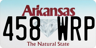 AR license plate 458WRP