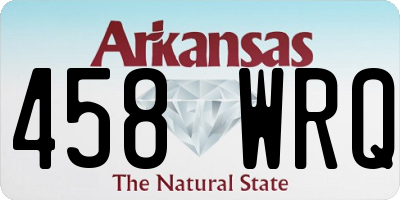 AR license plate 458WRQ