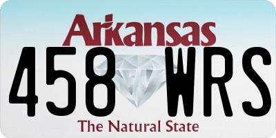 AR license plate 458WRS
