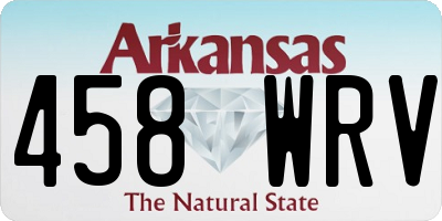 AR license plate 458WRV