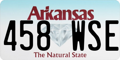 AR license plate 458WSE
