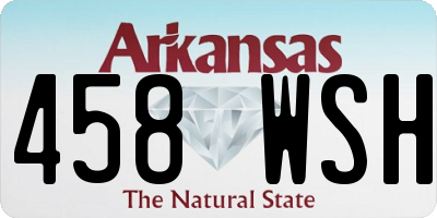 AR license plate 458WSH