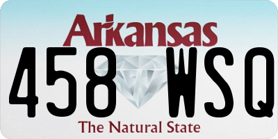 AR license plate 458WSQ