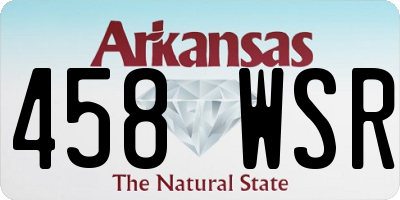 AR license plate 458WSR