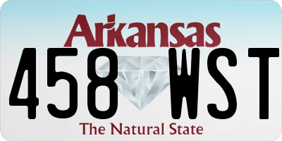 AR license plate 458WST