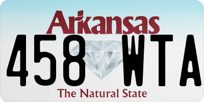 AR license plate 458WTA
