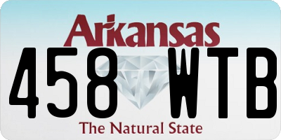 AR license plate 458WTB