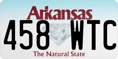 AR license plate 458WTC