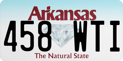 AR license plate 458WTI