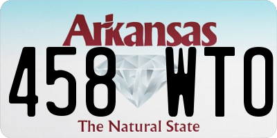 AR license plate 458WTO
