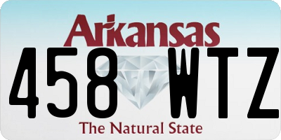 AR license plate 458WTZ
