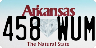 AR license plate 458WUM