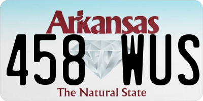 AR license plate 458WUS
