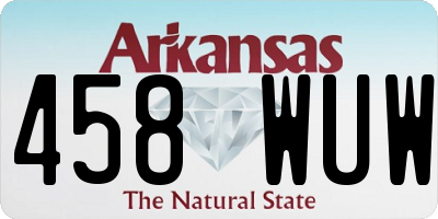 AR license plate 458WUW