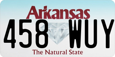 AR license plate 458WUY